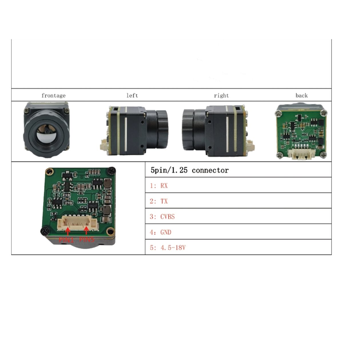 Thermal Imaging Camera 256X192 - Modul Pencitraan Termal Inframerah SWXF Kamera