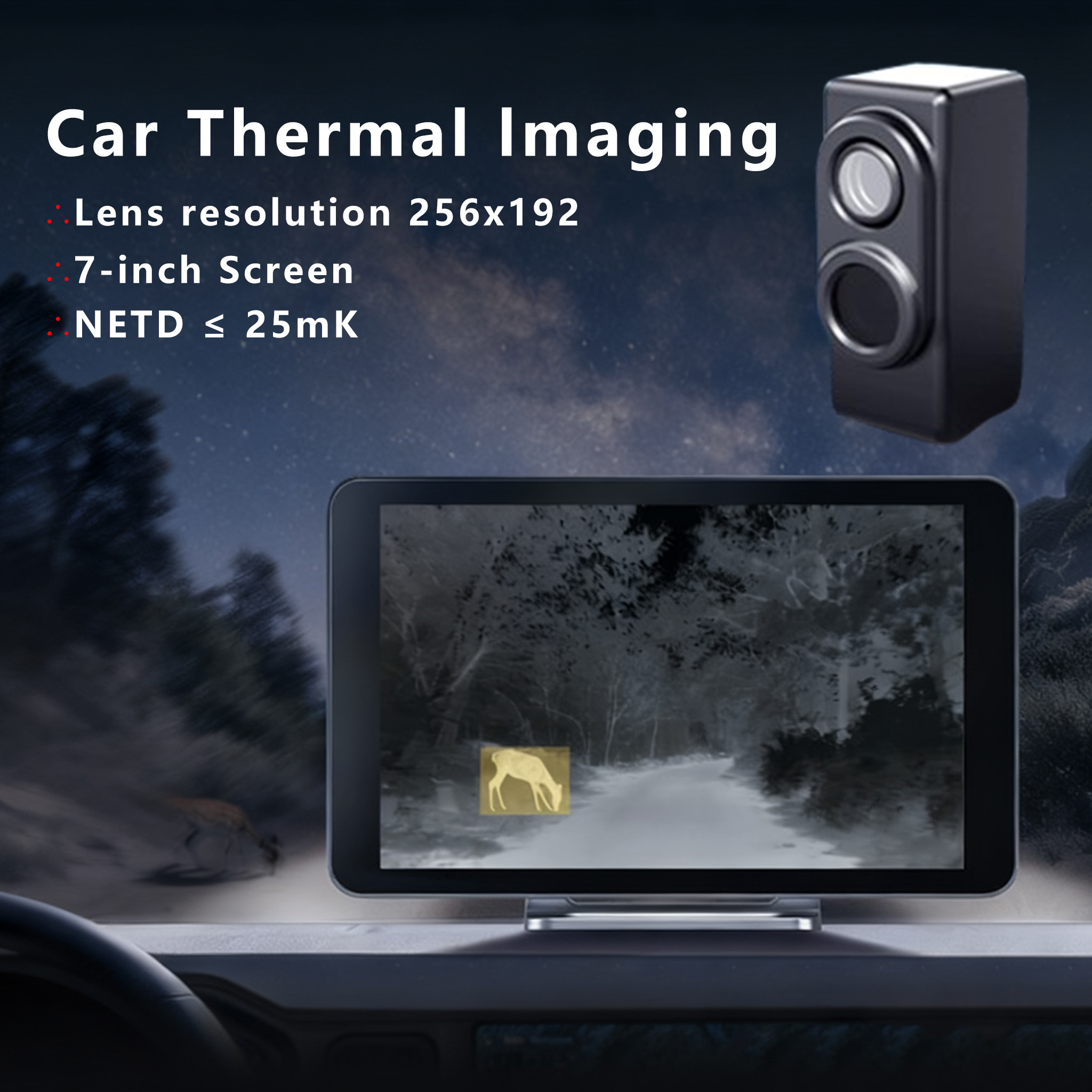 Hunting Thermal Imaging Scope - Kamera Penglihatan Malam NS7 Untuk Mobil