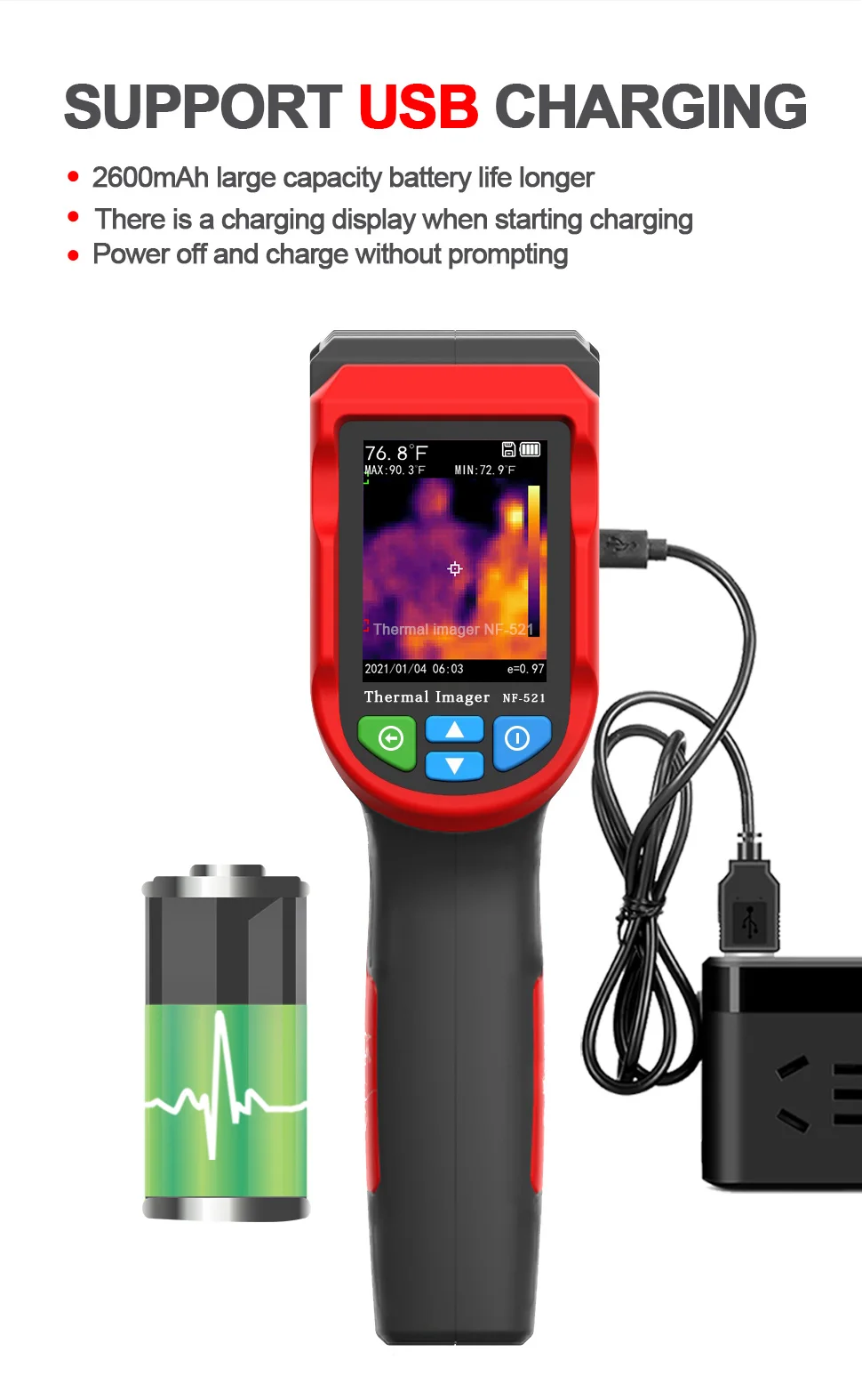 Kamera Pencitraan Termal Infra - Nf 521 Thermal Imaging Camera ulasan dan harga